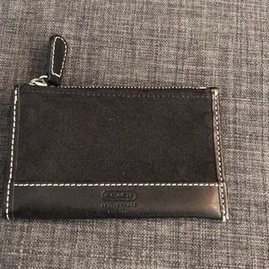 Authentic COACH card cash keychain